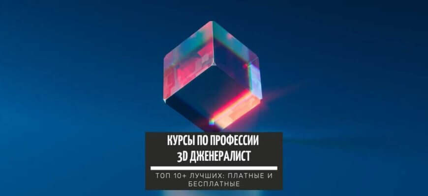 ТОП-10+ курсов по профессии 3D Дженералист с нуля