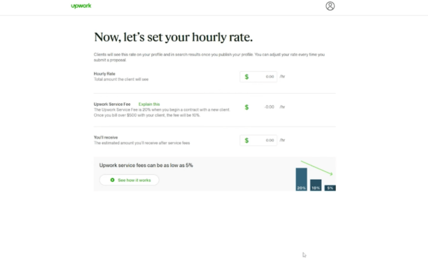 Регистрация на Upwork.com. Заполнение профиля