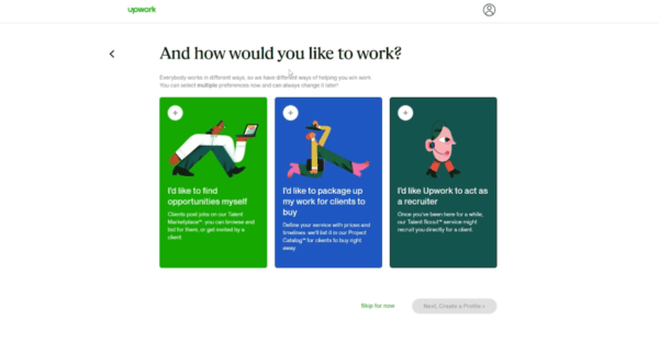 Регистрация на Upwork.com. Заполнение профиля
