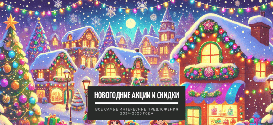 Новогодние акции и скидки (2024-2025):  самые выгодные распродажи года
